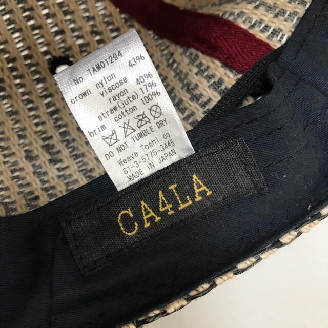 CA4LA(カシラ)の【CA4LA】キャップ　春夏　ジュート素材 メンズの帽子(キャップ)の商品写真