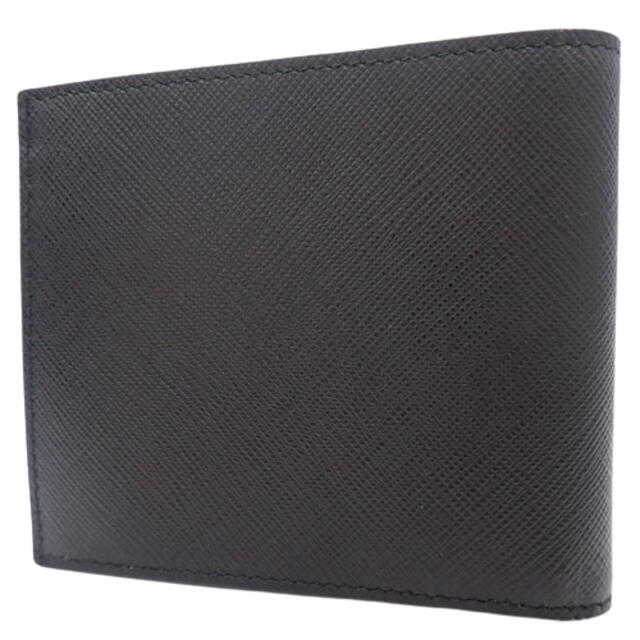 PRADA(プラダ)のプラダ コンパクト財布 2つ折り財布 ブラック黒 40800074711 メンズのファッション小物(折り財布)の商品写真