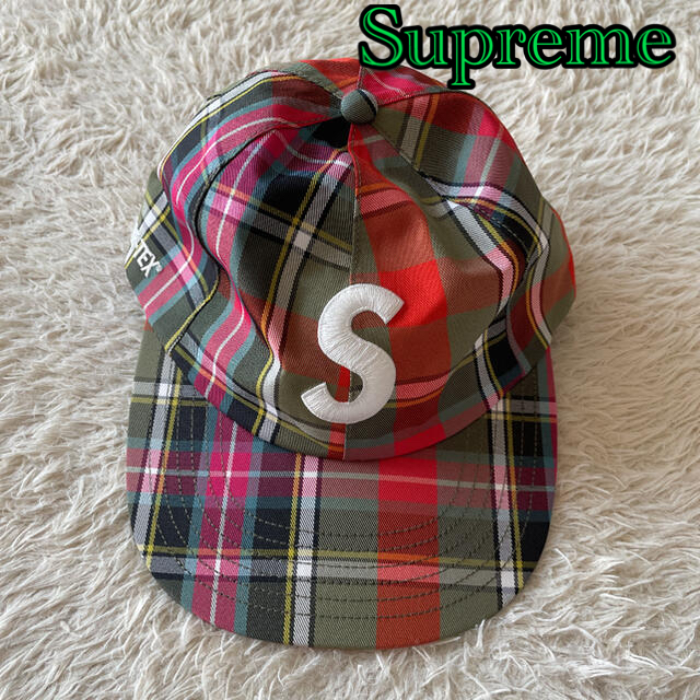 Supreme(シュプリーム)のSupreme❤S Logo GORE-TEX チェック柄 Cap メンズの帽子(キャップ)の商品写真