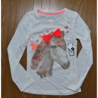 ギャップキッズ(GAP Kids)の【新品（タグ付）・自宅保管品】GAP Kids女児長袖Tシャツ/サイズ130cm(Tシャツ/カットソー)