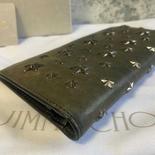 JIMMY CHOO(ジミーチュウ)の正規品/良品/JIMMY CHOO/ジミーチュウ/スタースタッズ/折り長財布 メンズのファッション小物(折り財布)の商品写真