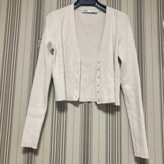 ザラ(ZARA)のZARA リブカーディガン(カーディガン)