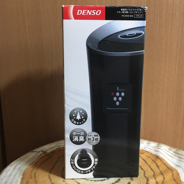 ★新品未使用★【DENSO】車載用プラズマクラスターイオン発生機　ブラック