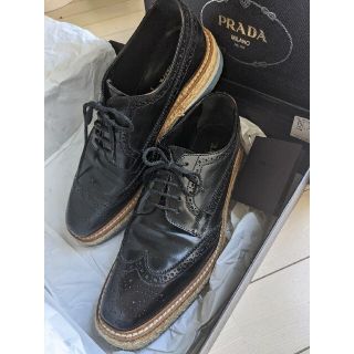 PRADA（プラダ）ウイングチップ プラットフォーム シューズ(ローファー/革靴)