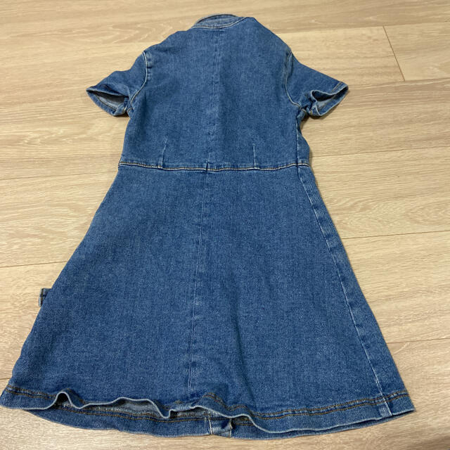 ZARA KIDS(ザラキッズ)のデニムワンピース ジャンパースカート　ZARAガール キッズ/ベビー/マタニティのキッズ服女の子用(90cm~)(ワンピース)の商品写真