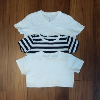 ムジルシリョウヒン(MUJI (無印良品))の120 シンプル   Tシャツ 3枚セット(Tシャツ/カットソー)