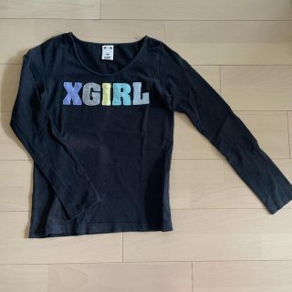 エックスガール(X-girl)のエックスガール　ロンティー　カットソー　S ロゴ(Tシャツ(長袖/七分))