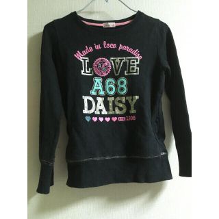 ディジーラバーズ(DAISY LOVERS)のデイジーラバーズ　トレーナー　M 女の子　ブラック(Tシャツ/カットソー)