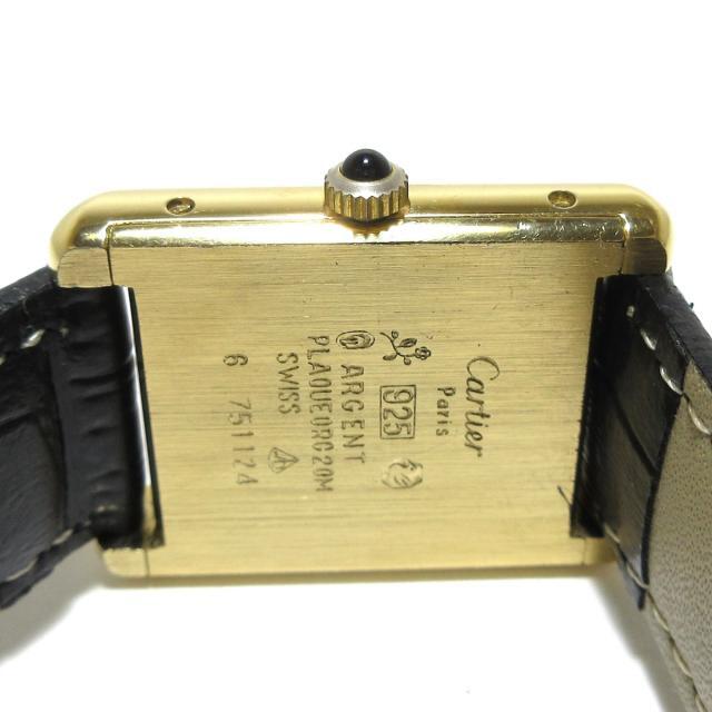Cartier(カルティエ)のカルティエ 腕時計 - レディース 925 黒 レディースのファッション小物(腕時計)の商品写真