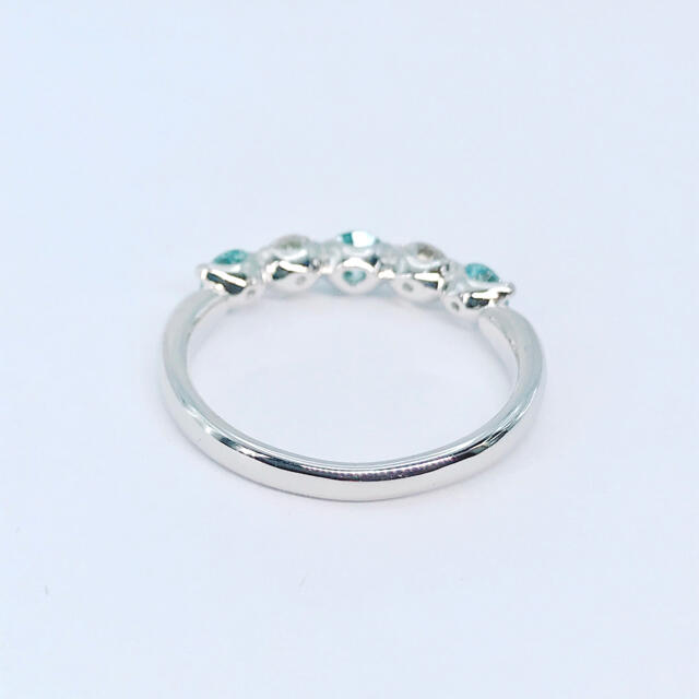 1.00ct エタニティ ブルーダイヤモンドリング PT900 ダイヤ 1ct レディースのアクセサリー(リング(指輪))の商品写真
