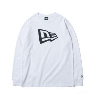 ニューエラー(NEW ERA)のNew era フラッグT ホワイト 長袖Lサイズ(Tシャツ/カットソー(七分/長袖))