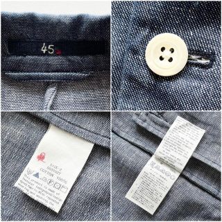 45rpm - 45R ギマダンガリーデニムジャケット インディゴ サイズ2