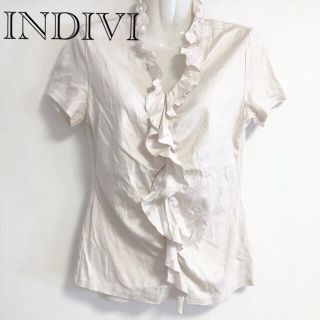 インディヴィ(INDIVI)の【INDIVI】トップス　きれいめ　OL系(カットソー(半袖/袖なし))