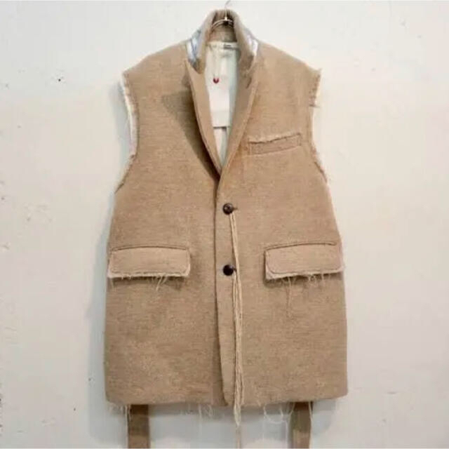 Midorikawa 19AW silk wool belted vest