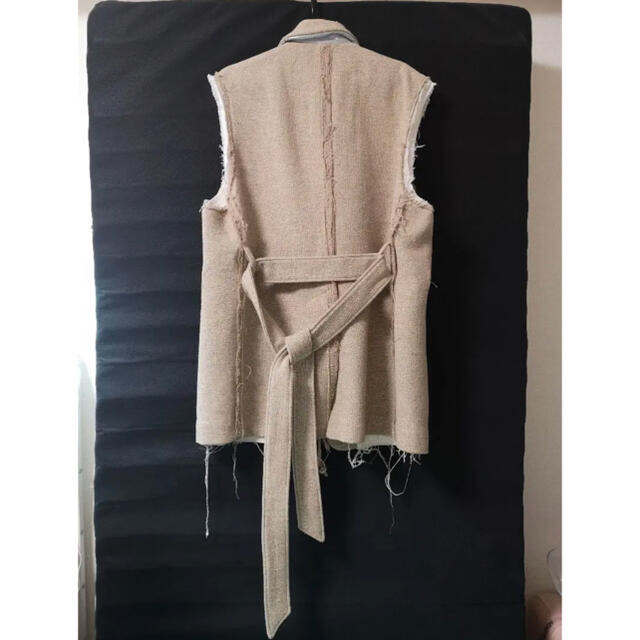 Midorikawa 19AW silk wool belted vest