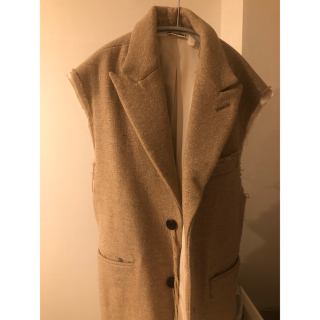 Midorikawa 19AW silk wool belted vest | purplepatchstudio.com