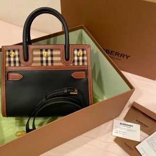 バーバリー(BURBERRY)の2020年購入保証書付⭐︎バーバリーチェック　タイトルバッグ(ショルダーバッグ)