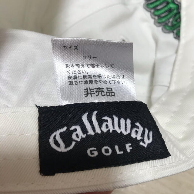 非売品Callaway白キャップ　旧ロゴ　レア スポーツ/アウトドアのゴルフ(ウエア)の商品写真