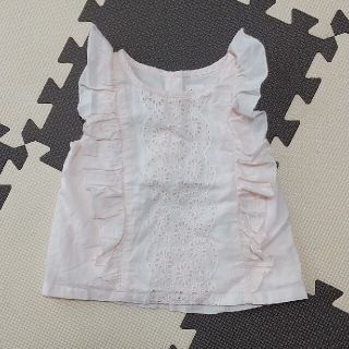 ベビーギャップ(babyGAP)のbaby GAP  レース ブラウス ピンク 80cm(シャツ/カットソー)