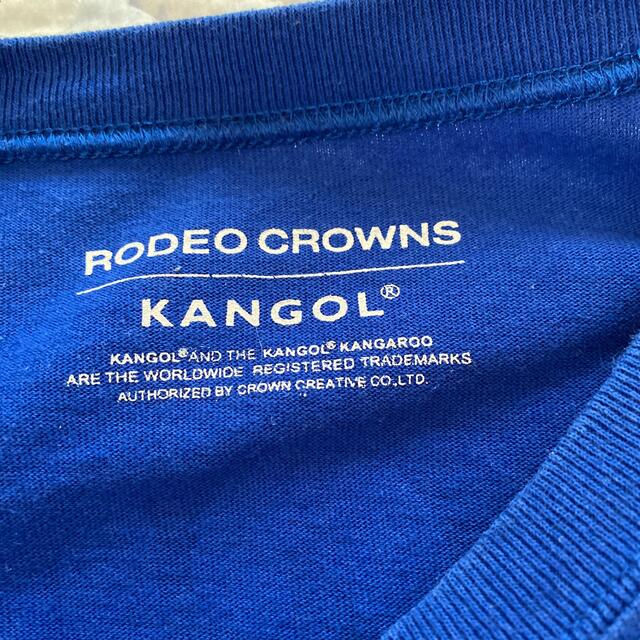 RODEO CROWNS WIDE BOWL(ロデオクラウンズワイドボウル)の【USED】ロデオ ★メンズ KANGOL コラボ Tシャツ（L） メンズのトップス(Tシャツ/カットソー(半袖/袖なし))の商品写真