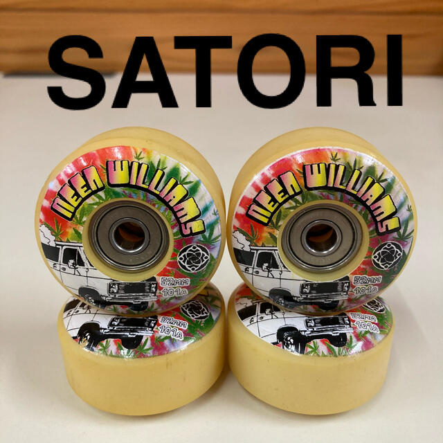 SATORI ベアリング付き スケボー ウィール 52mm 101A