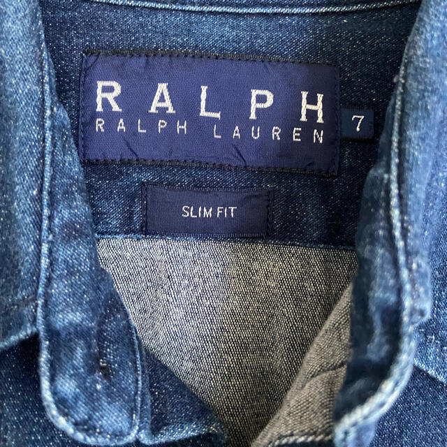 Ralph Lauren(ラルフローレン)のラルフローレン デニムシャツ 7 スリムフィット レディースのトップス(シャツ/ブラウス(半袖/袖なし))の商品写真