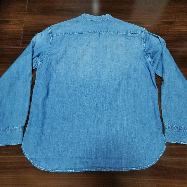 MUJI (無印良品)(ムジルシリョウヒン)の無印 デニムシャツ Sサイズ レディースのトップス(シャツ/ブラウス(半袖/袖なし))の商品写真