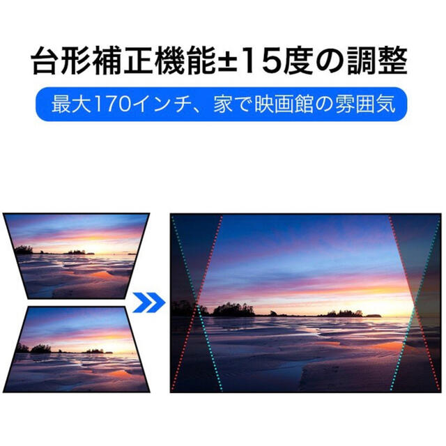 小型プロジェクター スマホ/家電/カメラのテレビ/映像機器(プロジェクター)の商品写真