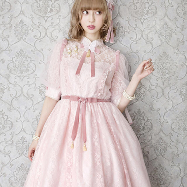 Angelic Pretty(アンジェリックプリティー)のAngelic Pretty Shanghai dollワンピース キャノティエ レディースのワンピース(ひざ丈ワンピース)の商品写真