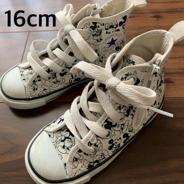 CONVERSE(コンバース)のコンバース オールスター ハイカット キッズ 16cm ミッキー キッズ/ベビー/マタニティのキッズ靴/シューズ(15cm~)(スニーカー)の商品写真