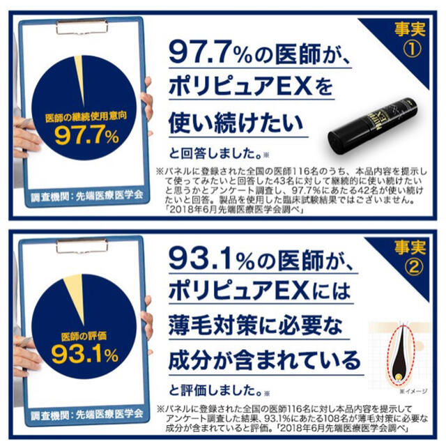 【新品】ポリピュアEX 2本セット コスメ/美容のヘアケア/スタイリング(スカルプケア)の商品写真