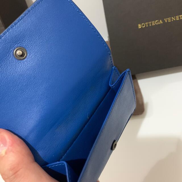 Bottega Veneta - BOTTEGA VENETA三つ折り財布/ブラック×ブルーの通販