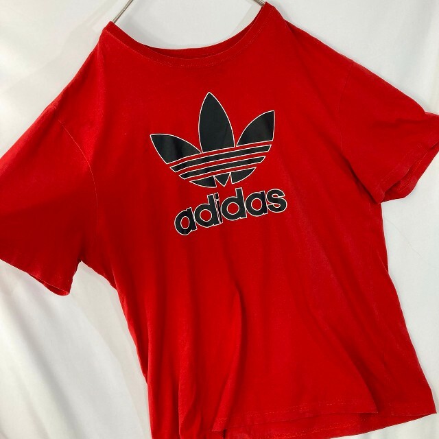 adidas(アディダス)のadidas アディダス　トレフォイル　Tシャツ　赤　ビックサイズ メンズのトップス(Tシャツ/カットソー(半袖/袖なし))の商品写真