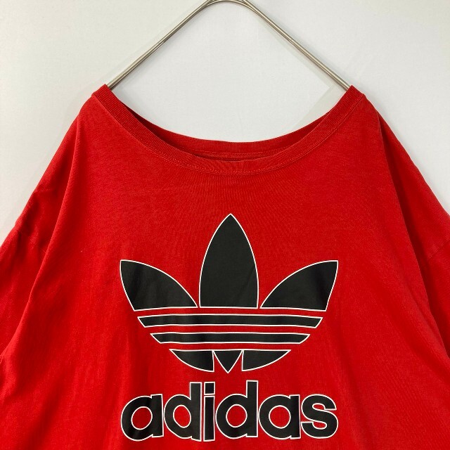 adidas(アディダス)のadidas アディダス　トレフォイル　Tシャツ　赤　ビックサイズ メンズのトップス(Tシャツ/カットソー(半袖/袖なし))の商品写真