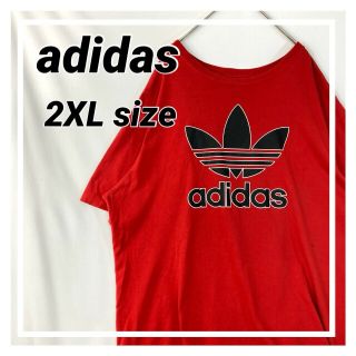 アディダス(adidas)のadidas アディダス　トレフォイル　Tシャツ　赤　ビックサイズ(Tシャツ/カットソー(半袖/袖なし))