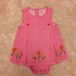 カーターズ(carter's)のカーターズお花刺繍ロンパース＊(ロンパース)