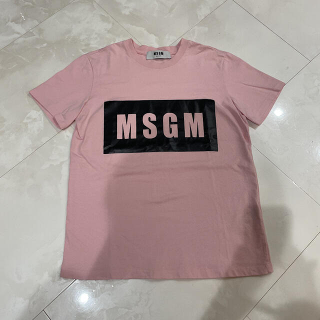 MSGM(エムエスジイエム)のMSGM  ロゴ　Tシャツ　ピンク レディースのトップス(Tシャツ(半袖/袖なし))の商品写真