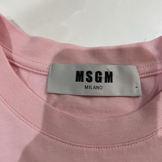 MSGM(エムエスジイエム)のMSGM  ロゴ　Tシャツ　ピンク レディースのトップス(Tシャツ(半袖/袖なし))の商品写真