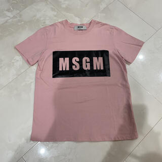 エムエスジイエム(MSGM)のMSGM  ロゴ　Tシャツ　ピンク(Tシャツ(半袖/袖なし))