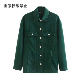 ザラ(ZARA)の💠6月新作🦋4506◆green グリーン デニムジャケット(Gジャン/デニムジャケット)