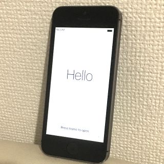 アップル(Apple)のiPhone5s スペースグレイ 16GB au(スマートフォン本体)