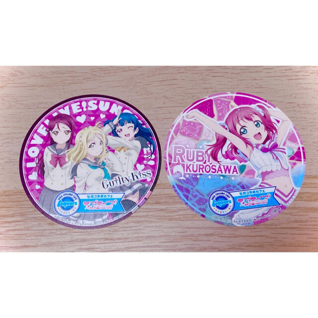 SEGA(セガ)の【値下げ】ラブライブ サンシャイン コースター＆うちわセット エンタメ/ホビーのアニメグッズ(その他)の商品写真