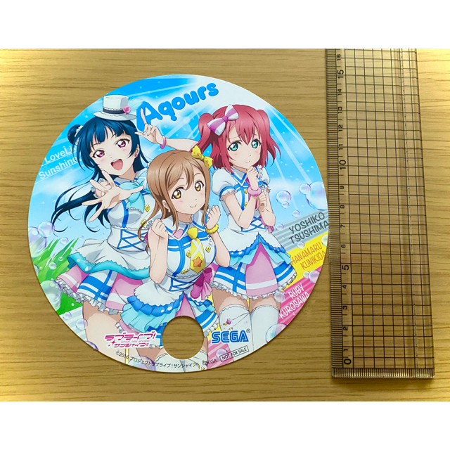 SEGA(セガ)の【値下げ】ラブライブ サンシャイン コースター＆うちわセット エンタメ/ホビーのアニメグッズ(その他)の商品写真