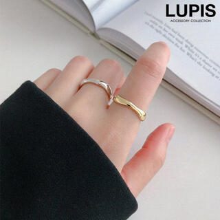 LUPIS 変形ウェーブラインリング(リング(指輪))