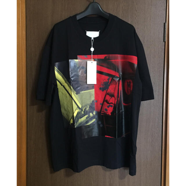 Maison Martin Margiela(マルタンマルジェラ)のM新品 メゾン マルジェラ オーバーサイズ プリント Tシャツ 白タグ ブラック メンズのトップス(Tシャツ/カットソー(半袖/袖なし))の商品写真