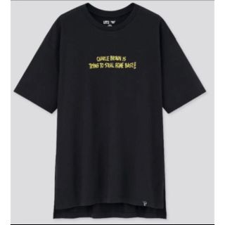 スヌーピー(SNOOPY)のピーナッツビンテージUT グラフィックTシャツ　黒(Tシャツ/カットソー(半袖/袖なし))