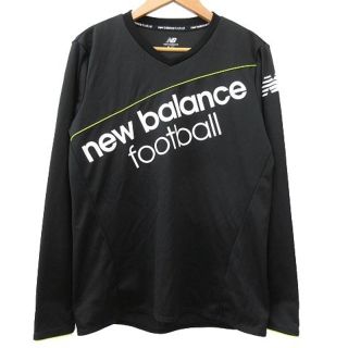 ニューバランス(New Balance)のNEW BALANCE VISAROプラクティスL/Sシャツ M 黒 ブラック(ウェア)