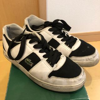 ラコステ(LACOSTE)のラコステ　スニーカー　サイズ8  26cm カラー　ブラック　ホワイト(スニーカー)