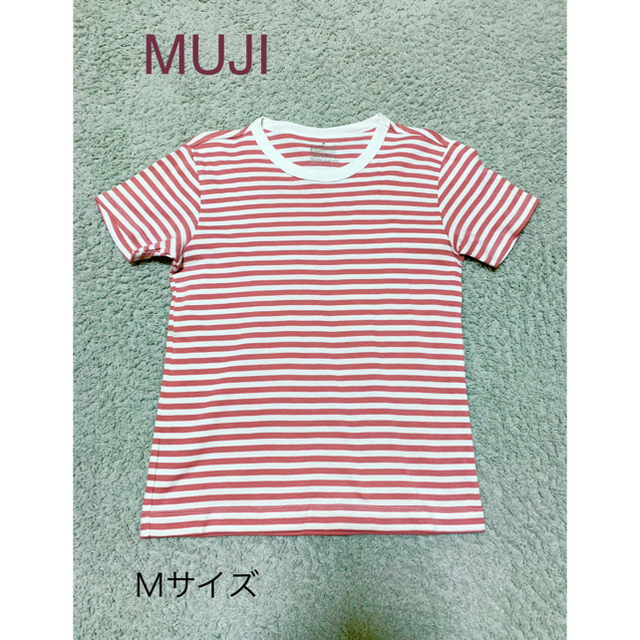 MUJI (無印良品)(ムジルシリョウヒン)の無印　ボーダー Tシャツ　 レディースのトップス(Tシャツ(半袖/袖なし))の商品写真