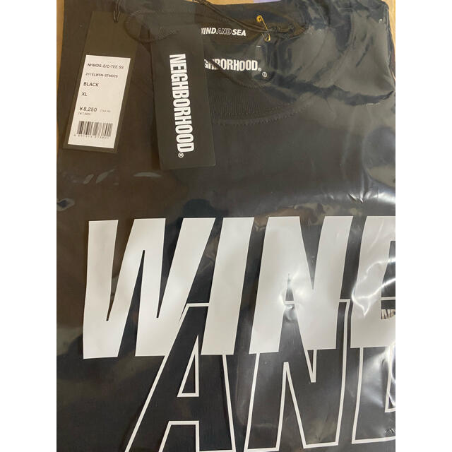 WIND AND SEA×NEIGHBORHOOD Tシャツ 黒 XL WIND AND SEA×NEIGHBORHOOD Tシャツ 黒 XL